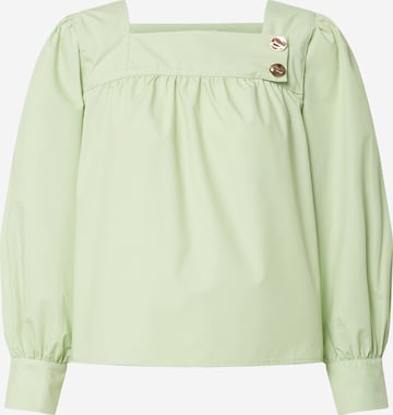 EDITED Blouse 'Cara' in Groen: voorkant