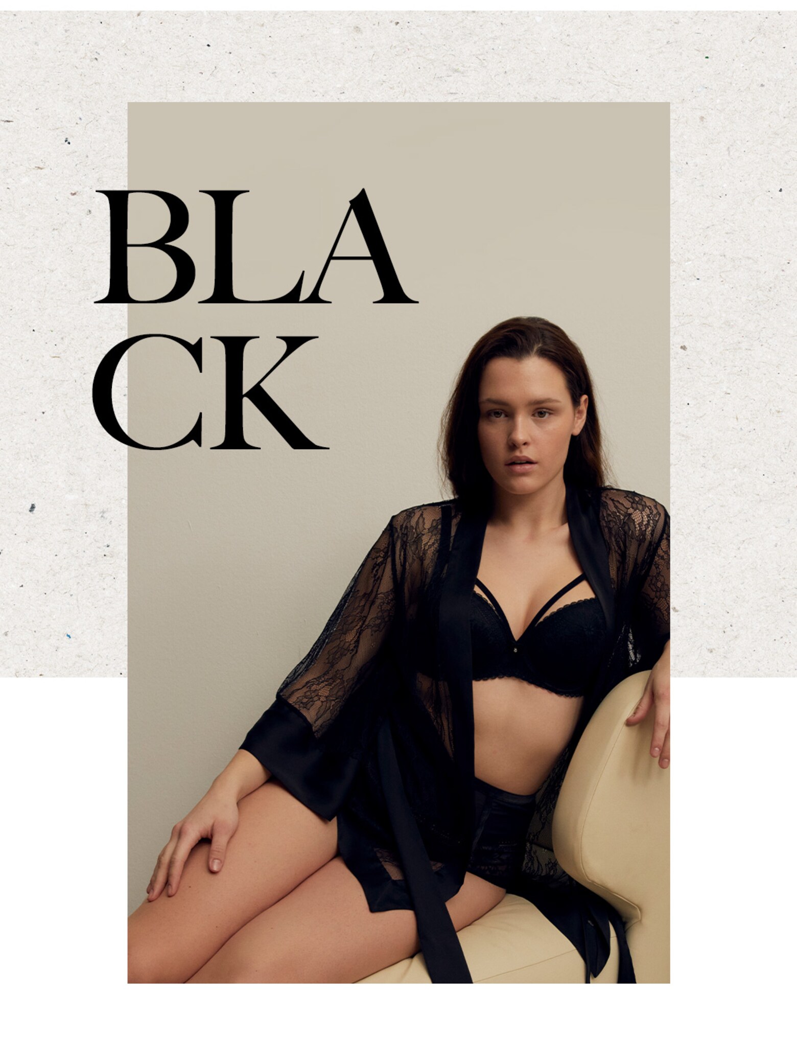 Gigi A. - Sexy Black Lace Lingerie Look