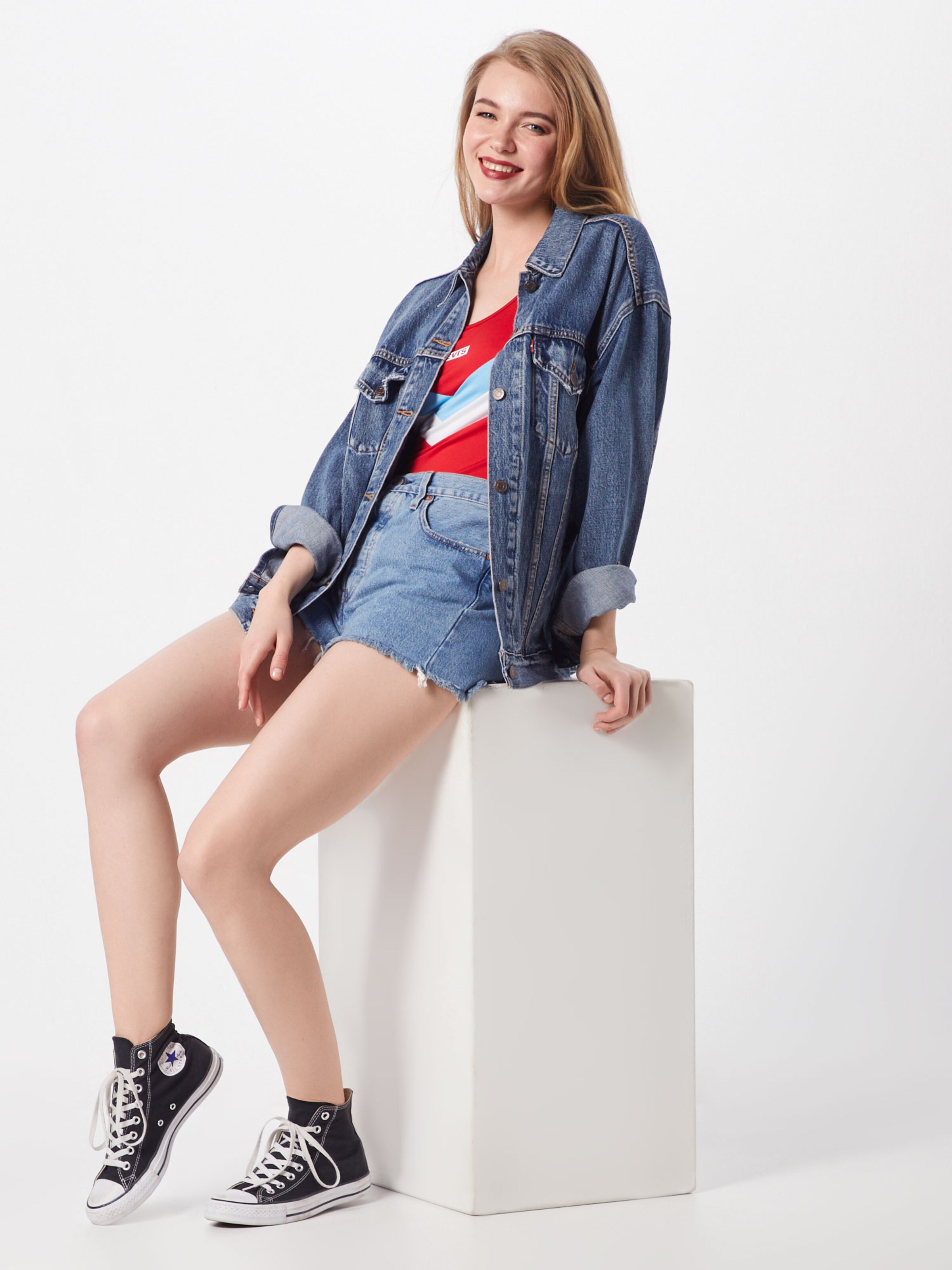 LEVI'S ® Bustier Body 'Florence' in Rot