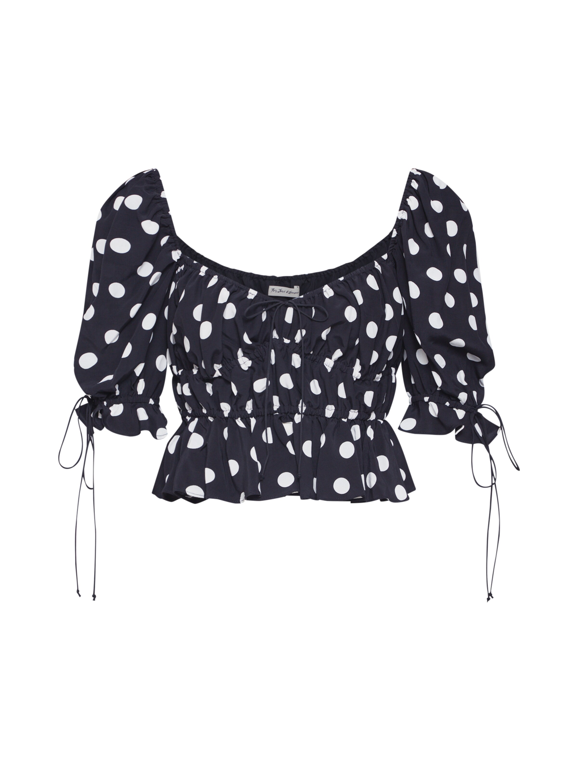 For Love & Lemons - Blouse 'MOCHI SUMMER' in de kleur Zwart