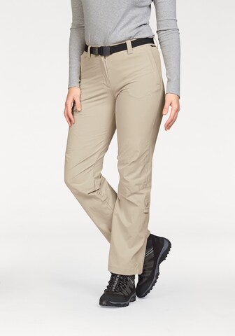 Maier Sports Regular Outdoor Pants 'Lulaka' in Beige: front