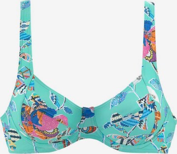 SUNSEEKER Bikini Top 'Jam' in Blue: front