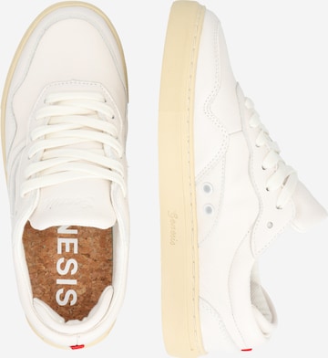 GENESIS Sneaker low 'G-Soley Tumbled' i hvid