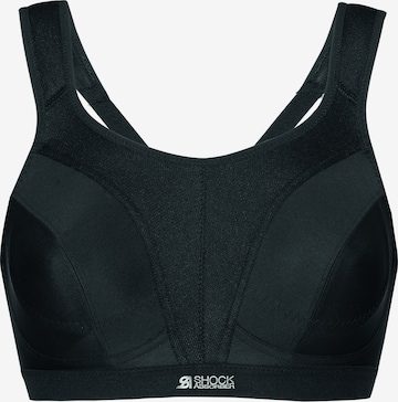 SHOCK ABSORBER High support Sport bh in Zwart: voorkant