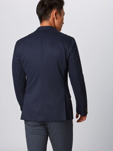 Coupe slim Veste de costume SCOTCH & SODA en bleu : derrière