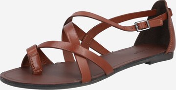 VAGABOND SHOEMAKERS T-Bar Sandals 'Tia' in Brown: front