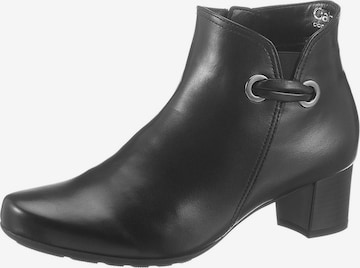 GABOR Booties in Black: front