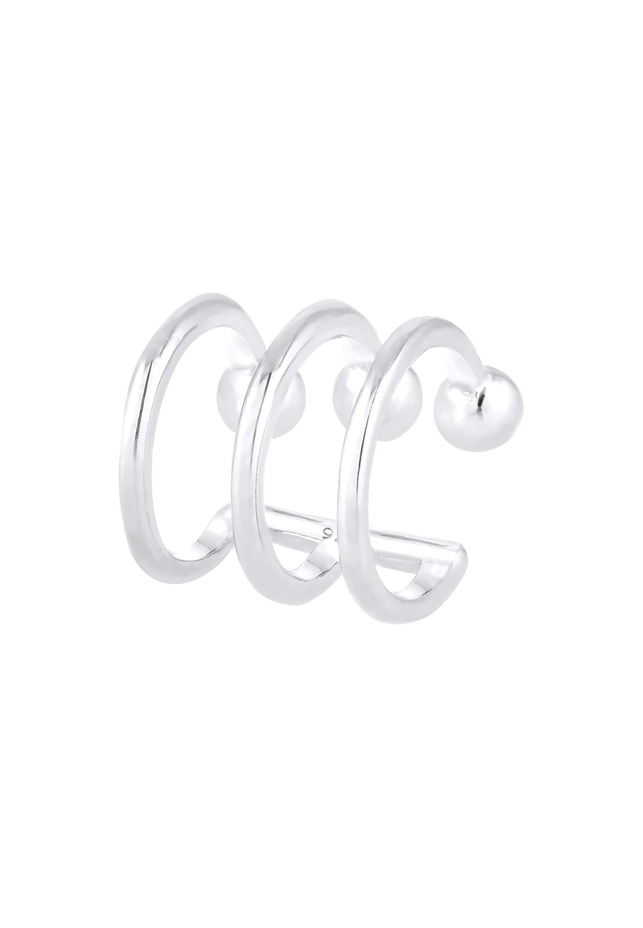 ELLI Серьги в Серебристый: спереди