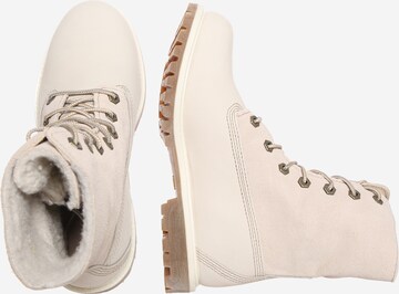 TIMBERLAND Lace-Up Ankle Boots 'Authentics' in Beige: side