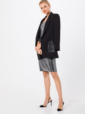 VILA Obleka 'VIBEYLA 3/4 DRESS/TB' | srebrna barva