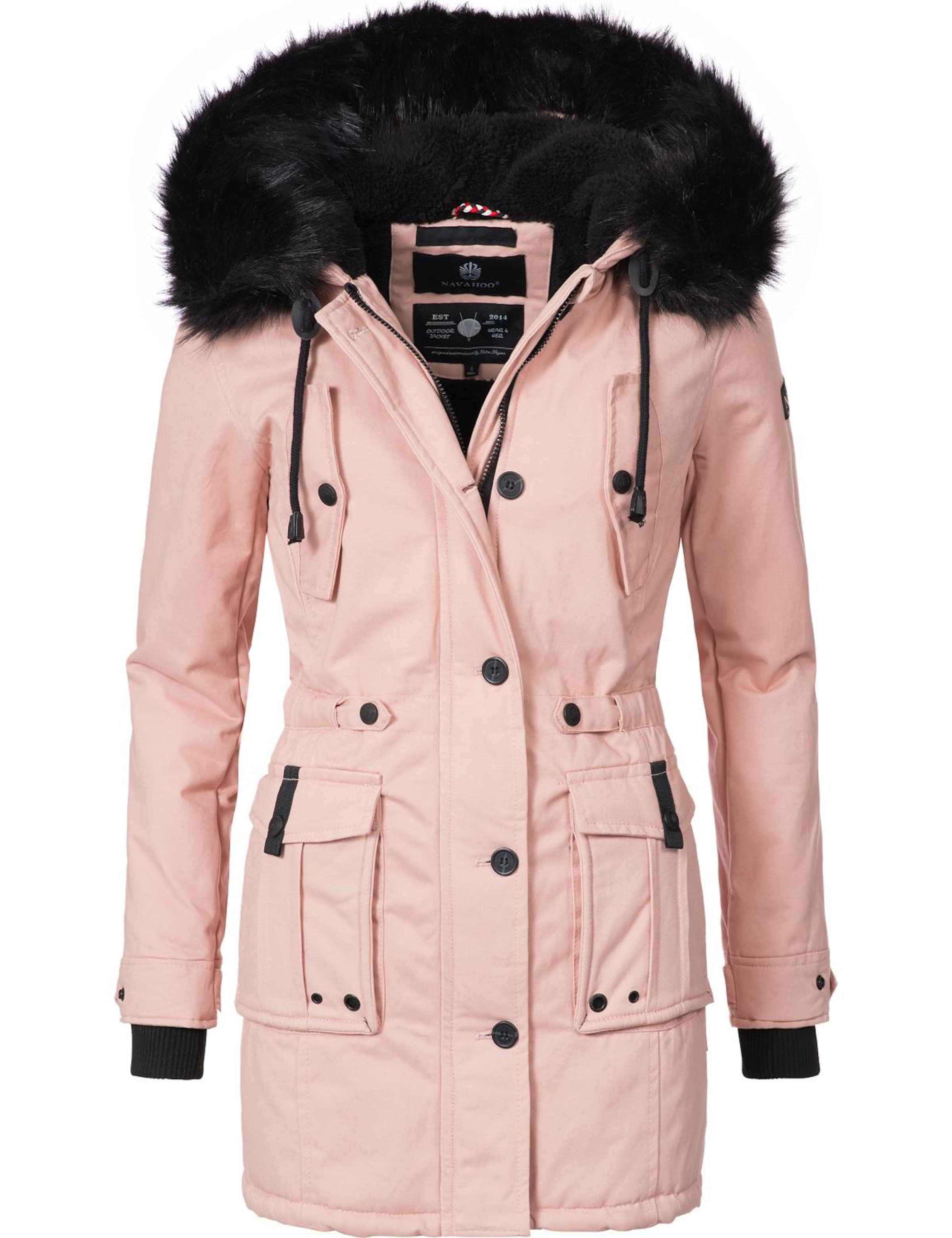 Parka invernale 'Luluna' di NAVAHOO in rosa: frontale