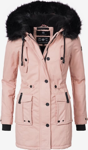 NAVAHOO Winter parka 'Luluna' in Pink: front