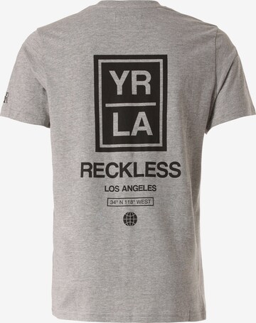 Young & Reckless T-Shirt 'Oblong' in Grau
