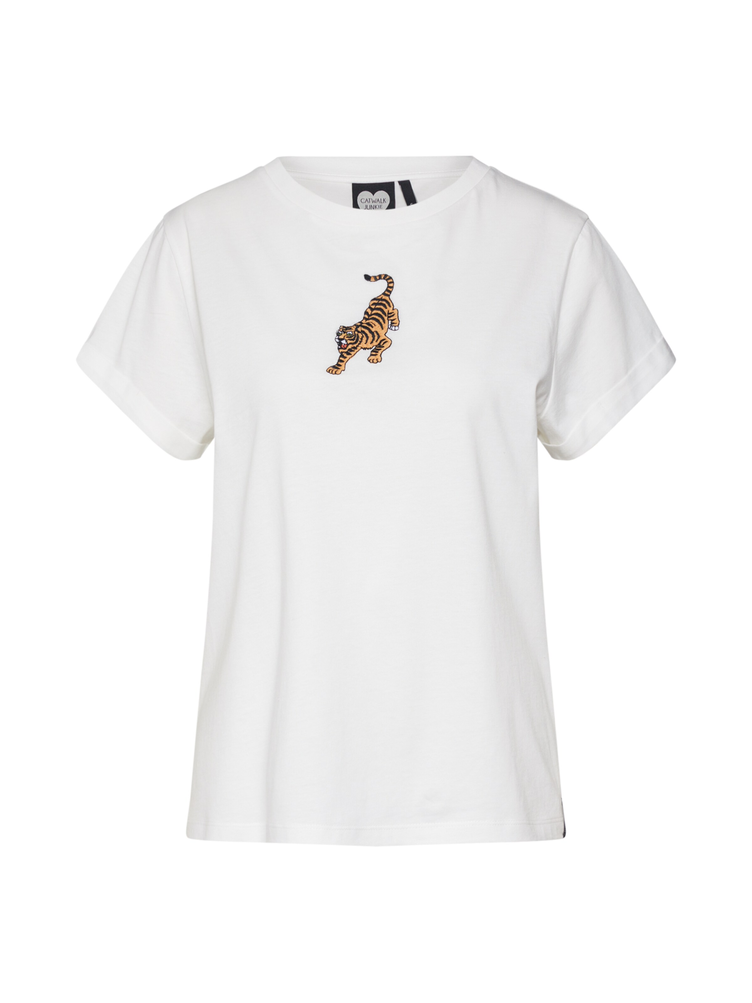 CATWALK JUNKIE - Shirt 'TINY TIGER' in de kleur Wit