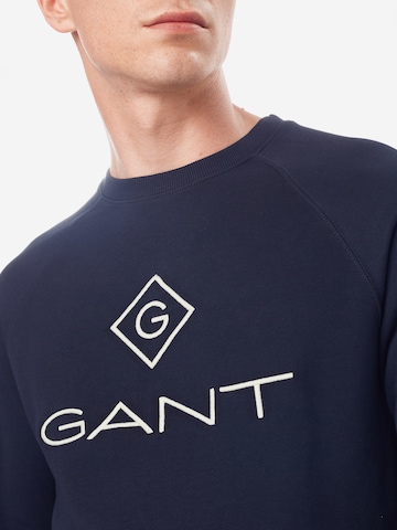 GANT Regular Fit Sweatshirt 'Lock Up' in Blau