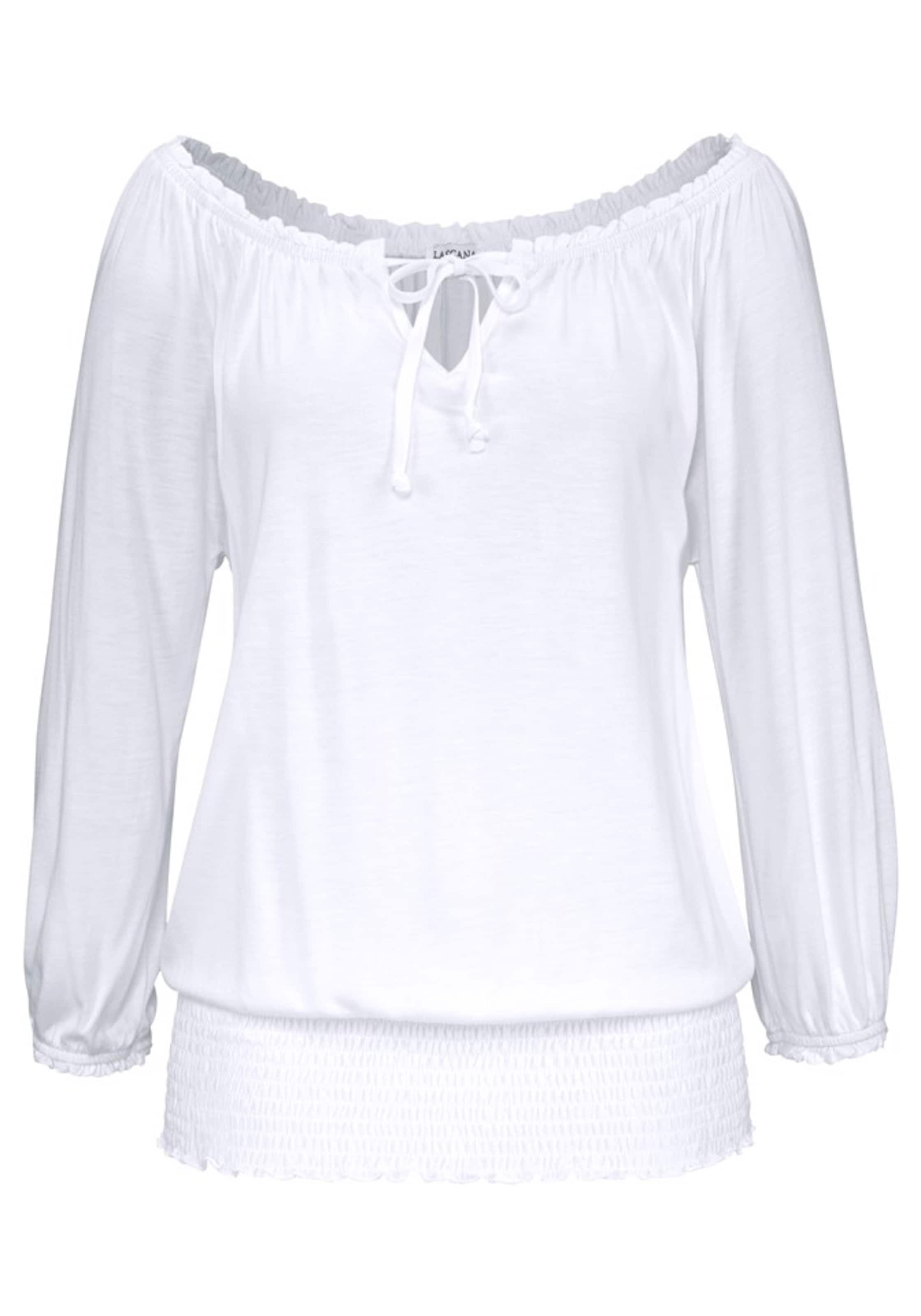 LASCANA Shirt in White: front