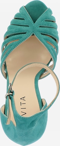 EVITA Sandalen met riem 'Alessandra' in Blauw