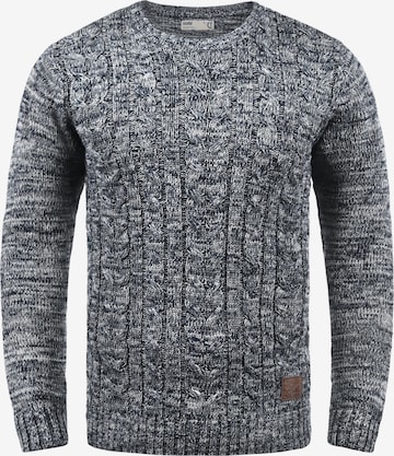 !Solid Sweater 'Philemon' in Grey: front