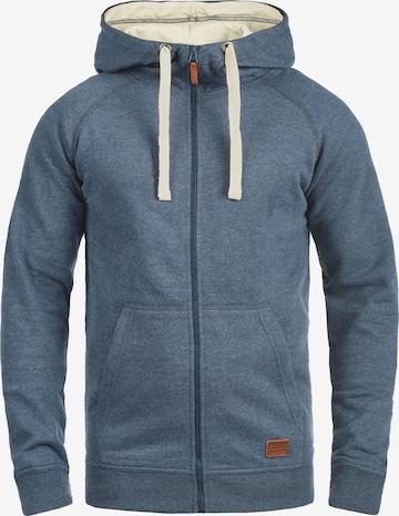 BLEND Zip-Up Hoodie 'Speedy' in Blue: front