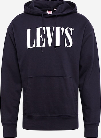 LEVI'SSweater majica 'OVERSIZED GRAPHIC' - crna boja: prednji dio
