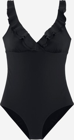 Maillot de bain JETTE en noir : devant