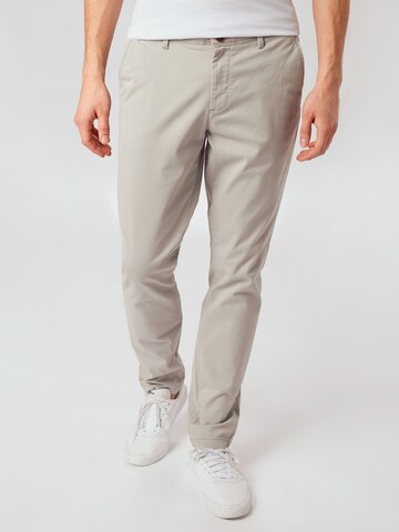 JACK & JONES Слим фит Панталон Chino 'MARCO BOWIE' в сиво: отпред