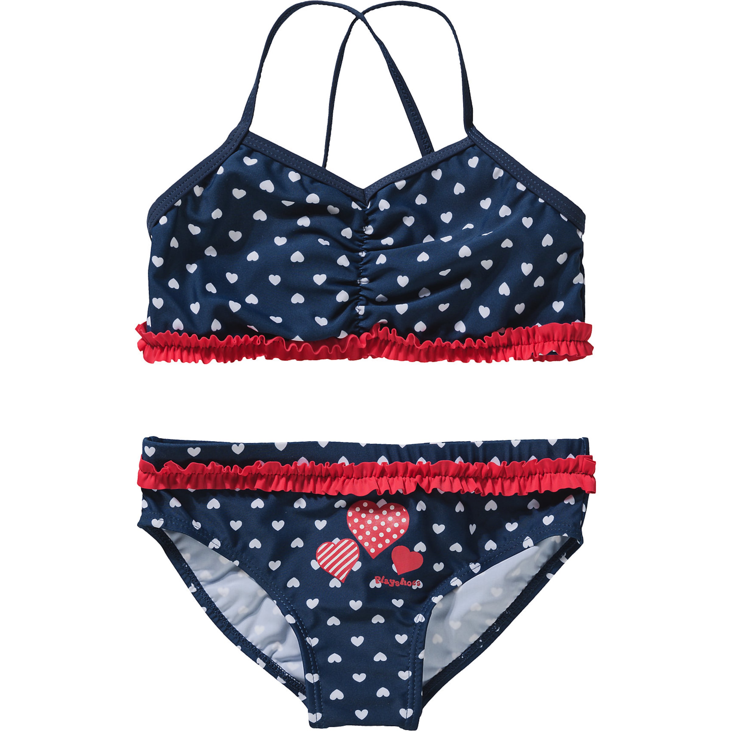 PLAYSHOES Μπουστάκι Μπικίνι 'Schwäne' σε μπλε