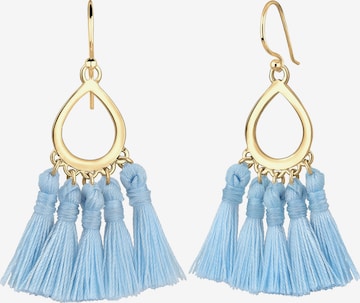 Boucles d'oreilles 'Boho' ELLI en bleu : devant