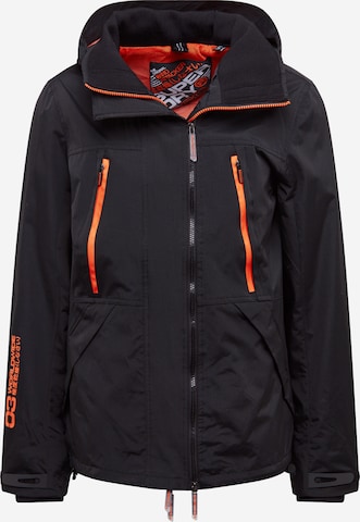 Superdry Regular fit Tussenjas 'Tech Attacker' in Zwart: voorkant