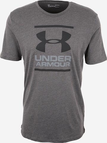 UNDER ARMOUR Функционална тениска 'Foundation' в сиво: отпред