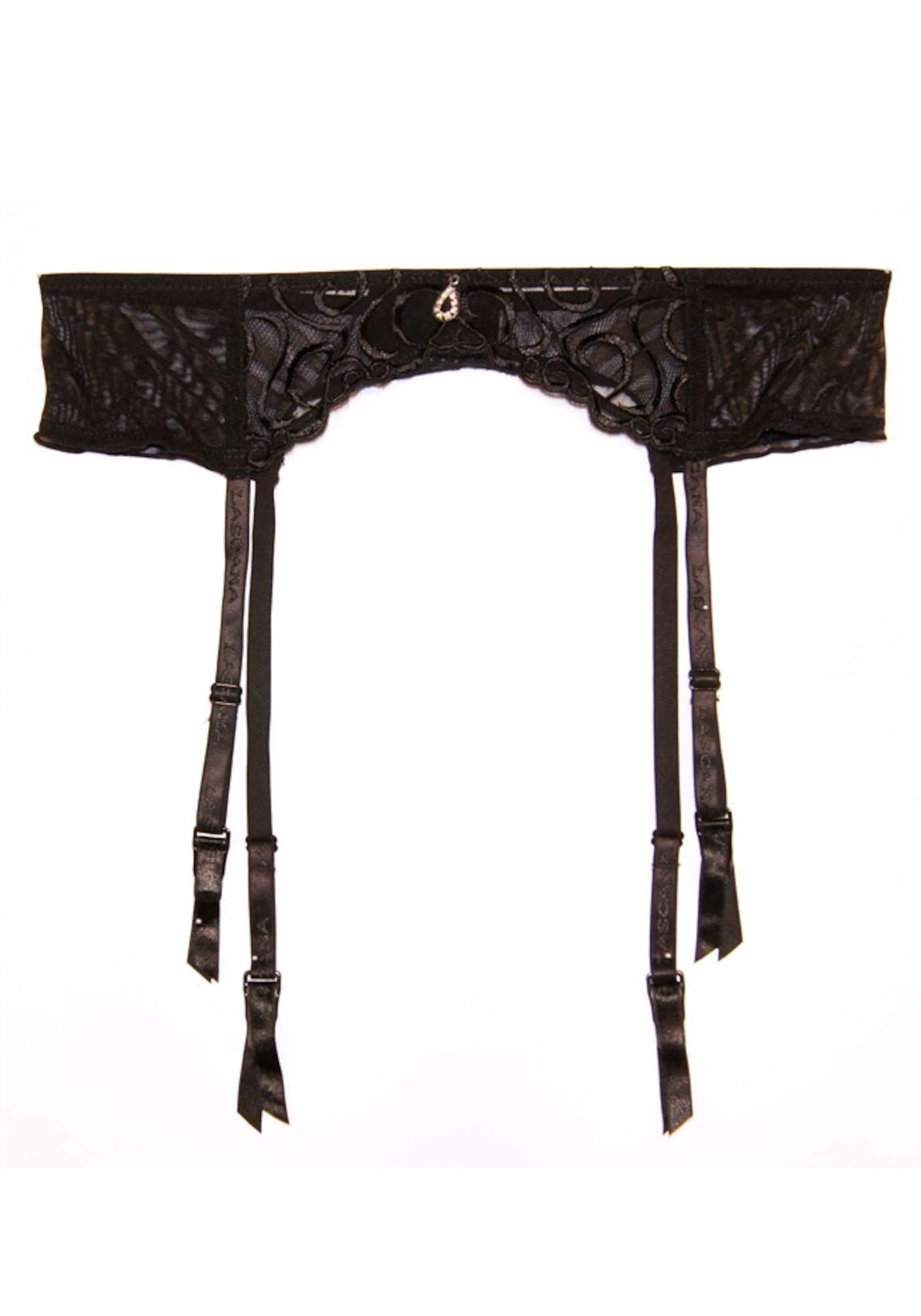 LASCANA Garter Belt in Black: front