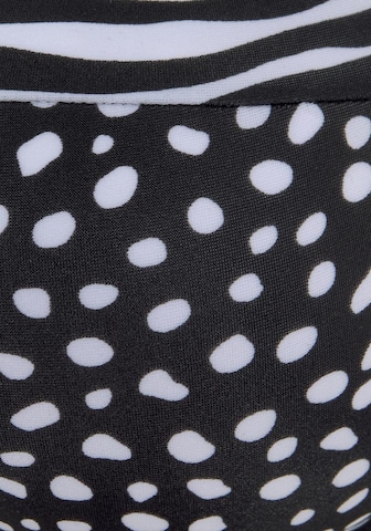 LASCANA - Soutien de tecido Top de biquíni em preto