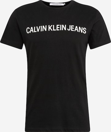 Calvin Klein Jeans Koszulka w kolorze czarny: przód