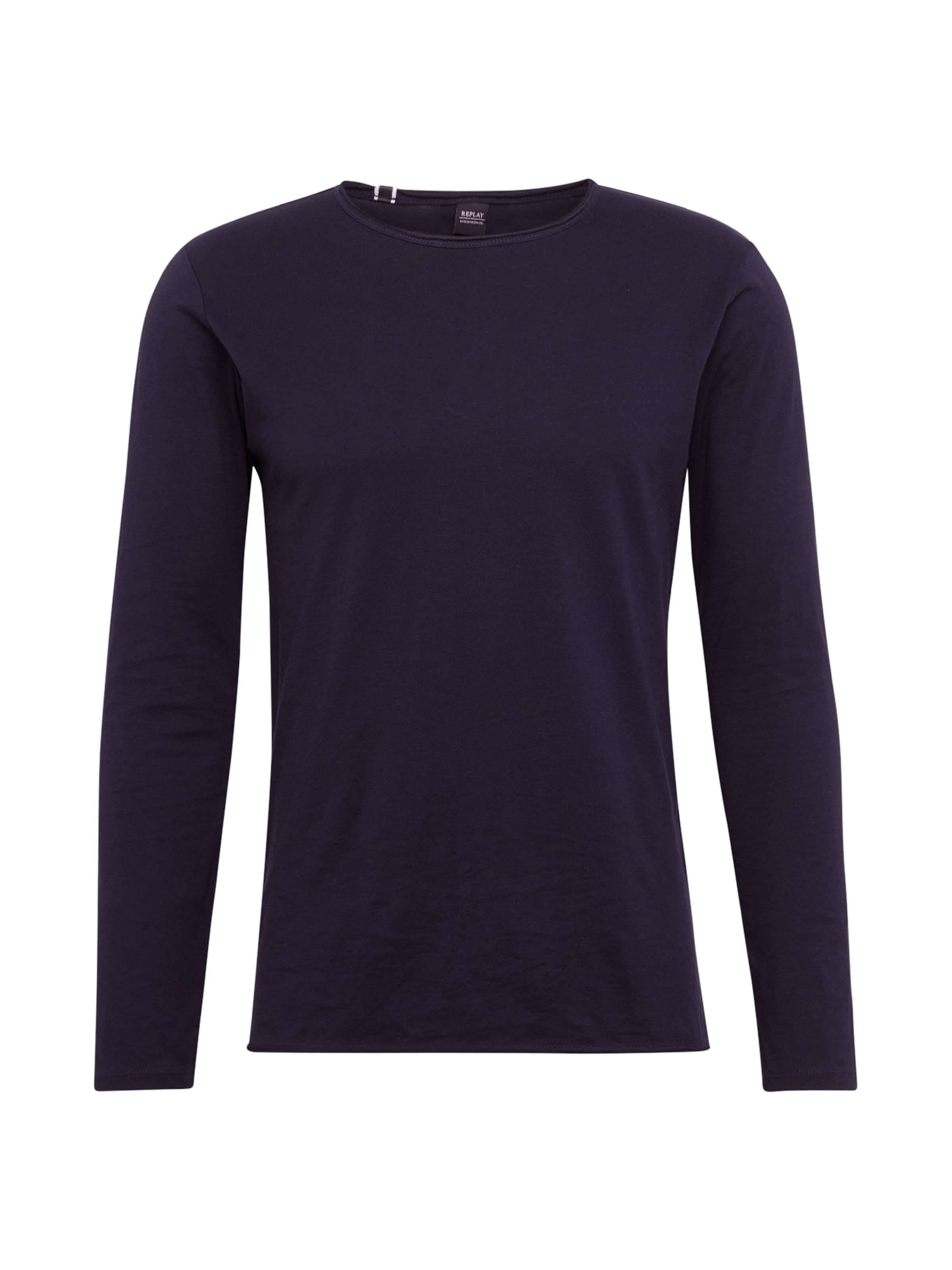 REPLAY - Camiseta en azul: frente