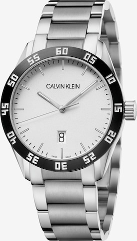 Calvin Klein Analoog horloge in Zilver: voorkant