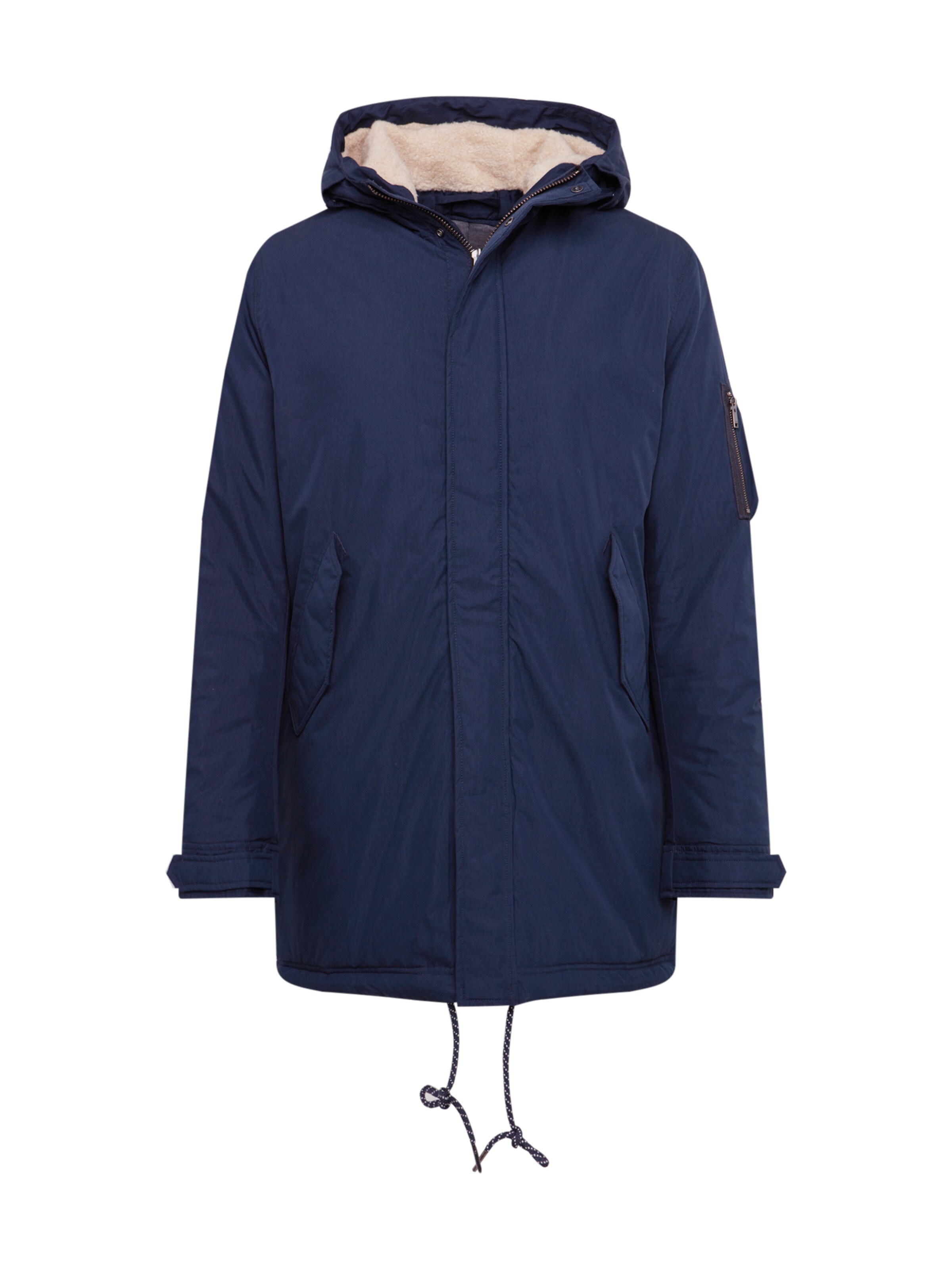 SELECTED HOMME - Winterparka 'SLHDAVID PARKA W' in de kleur Donkerblauw