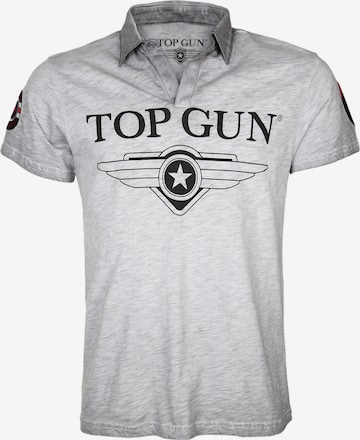 TOP GUN T-Shirt Polo 'Star' in Grau: front
