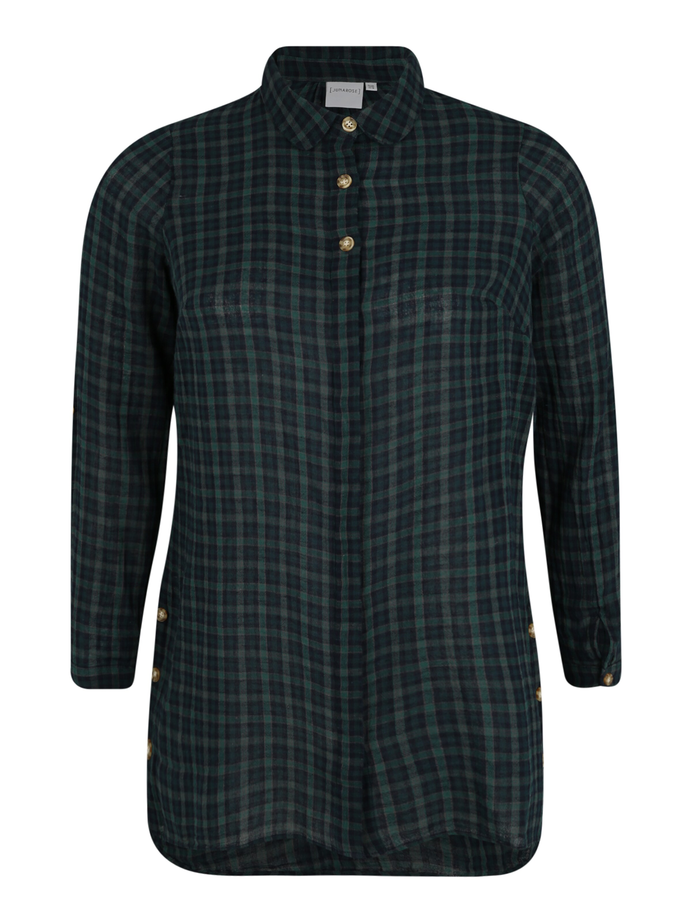 Junarose - Blouse 'JRBUDNY LS TUNIC - K' in de kleur Petrol