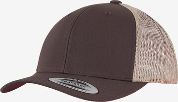 Casquette 'Retro' Flexfit en marron : devant