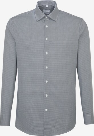 SEIDENSTICKER Slim fit Button Up Shirt in Blue: front