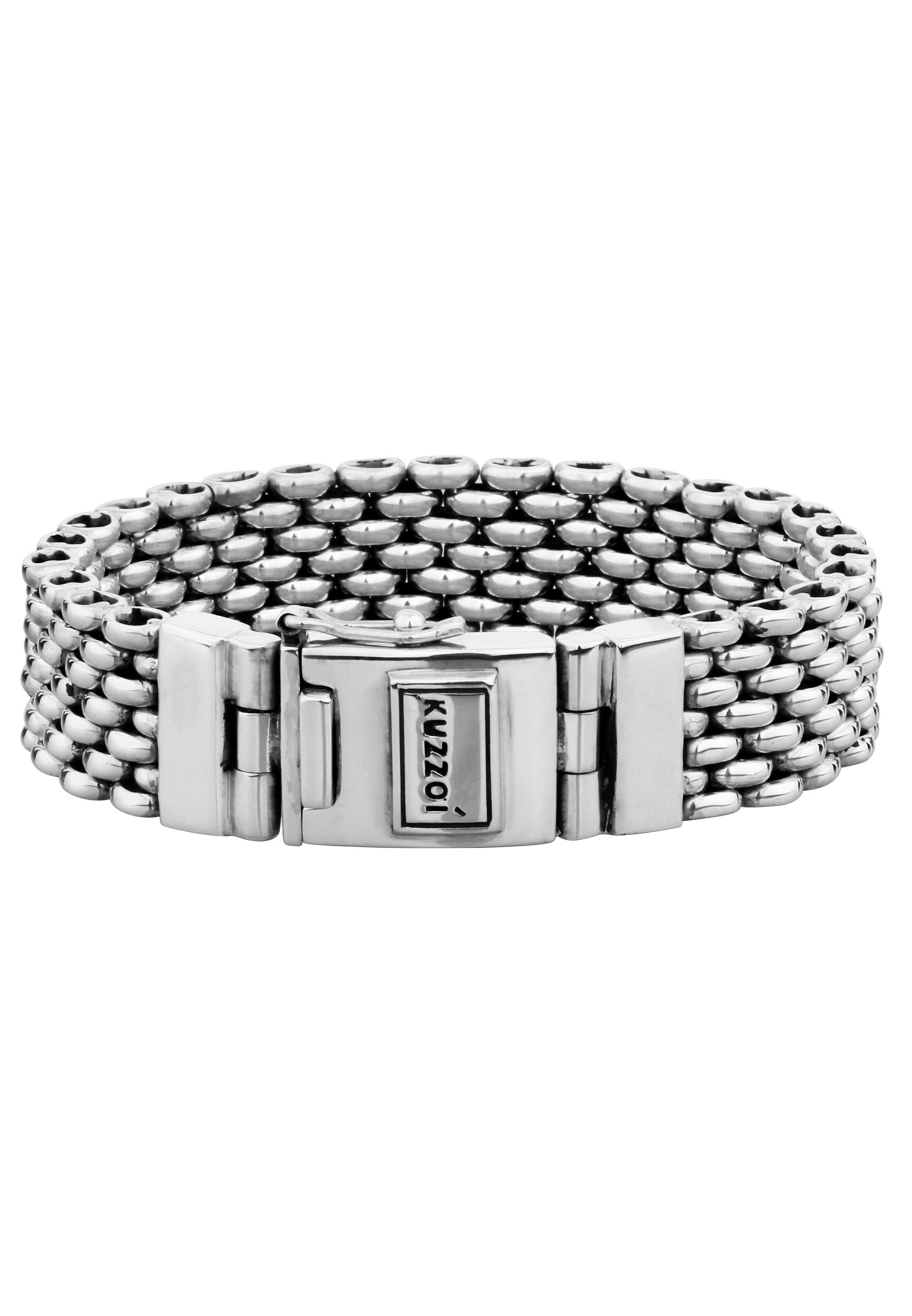 KUZZOI Bracelet 'Basic' in Silver: front
