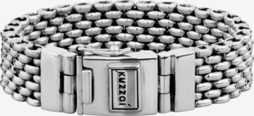 KUZZOI Armband 'Basic' in Zilver: voorkant