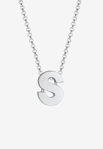 ELLI Ketting 'Buchstabe' in Zilver