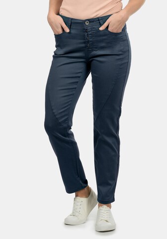 DESIRES Slimfit Jeans 'Elbja' in Blauw: voorkant