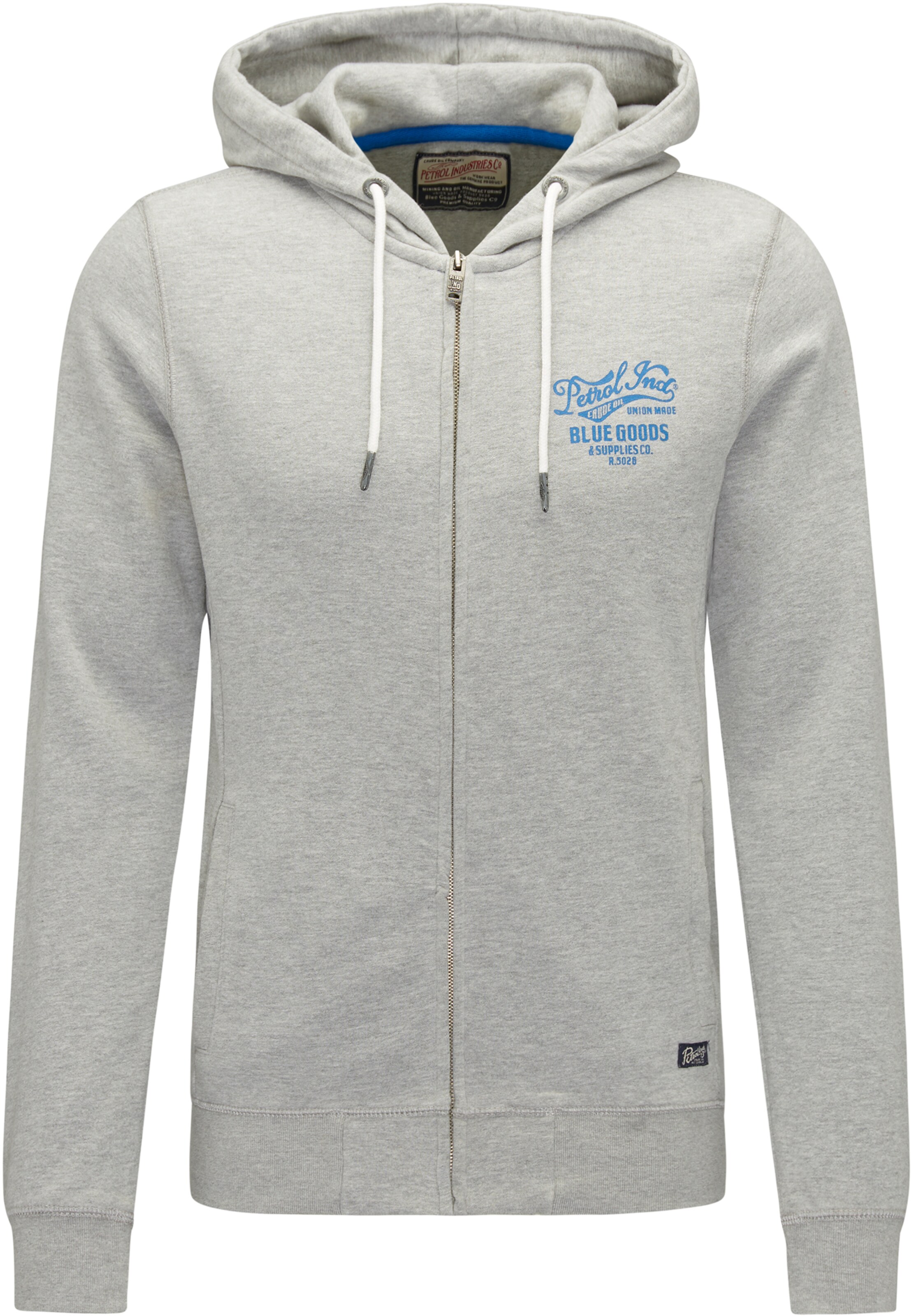 Petrol Industries - Sweatvest in de kleur Hemelsblauw