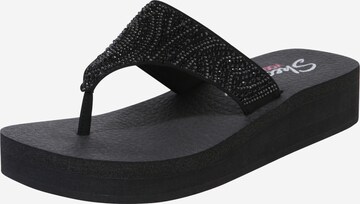 SKECHERS Teenslipper 'Vinyasa' in Zwart: voorkant