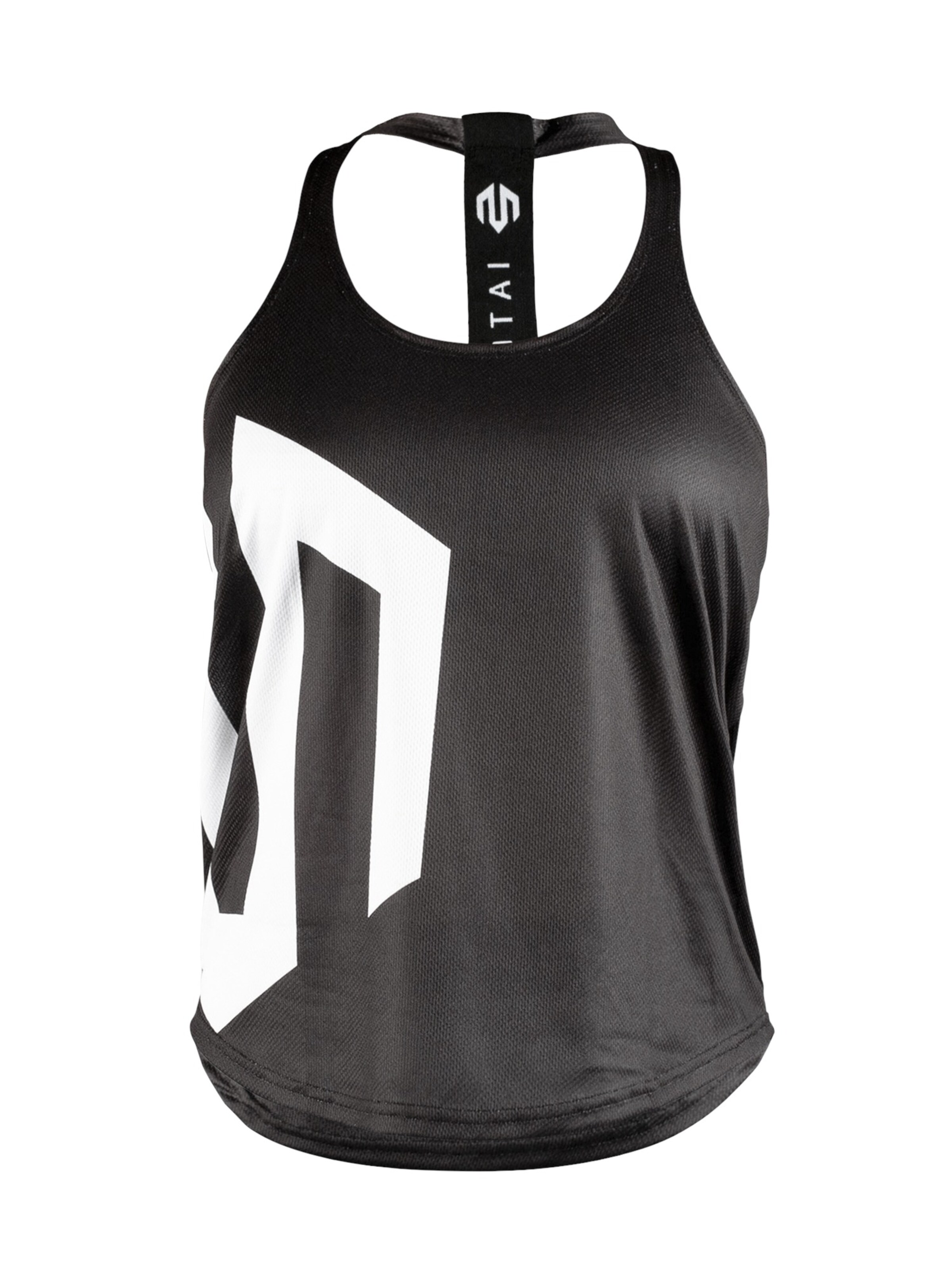 MOROTAI - Sport-Top 'Brand Stringer' in schwarz