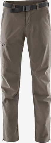 Maier Sports Regular Outdoor Pants in Grey: front