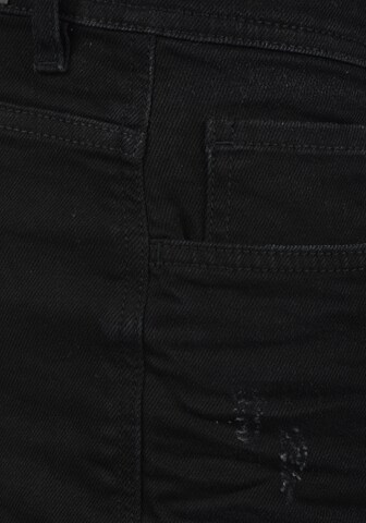 BLEND Regular Jeansshorts 'Luke' in Schwarz