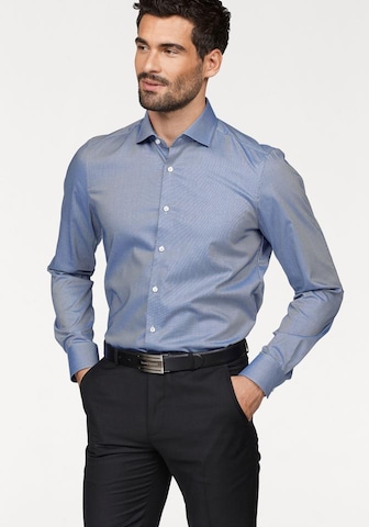 OLYMP Slim fit Business Shirt 'Level 5' in Blue: front